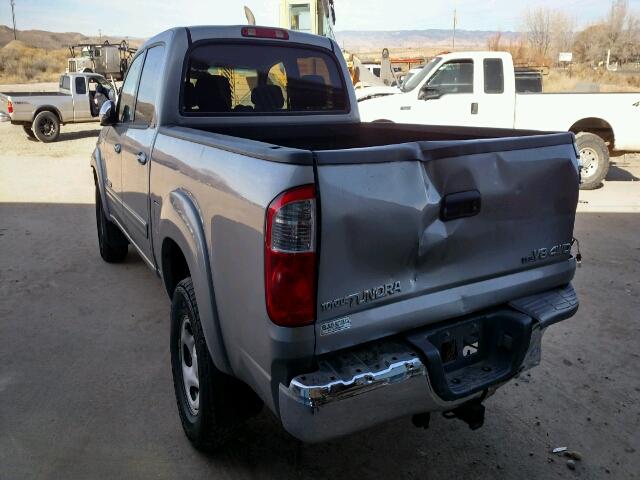 5TBDT44154S463153 - 2004 TOYOTA TUNDRA DOU SILVER photo 3