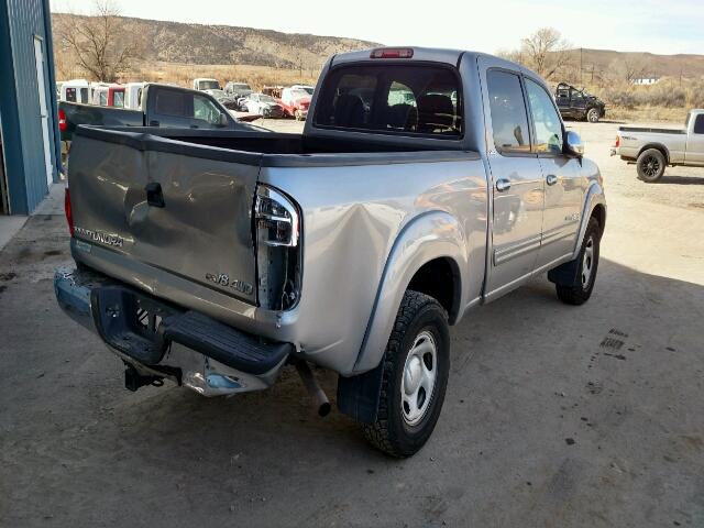 5TBDT44154S463153 - 2004 TOYOTA TUNDRA DOU SILVER photo 4