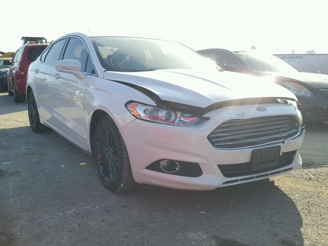 3FA6P0H93ER314876 - 2014 FORD FUSION SE WHITE photo 1