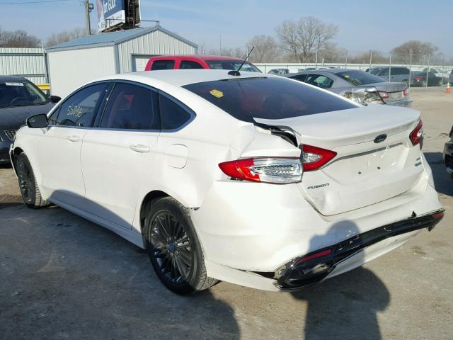 3FA6P0H93ER314876 - 2014 FORD FUSION SE WHITE photo 3