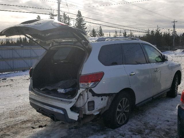 5N1AR2MM8EC617666 - 2014 NISSAN PATHFINDER WHITE photo 4