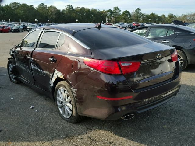 5XXGM4A70FG472535 - 2015 KIA OPTIMA LX MAROON photo 3