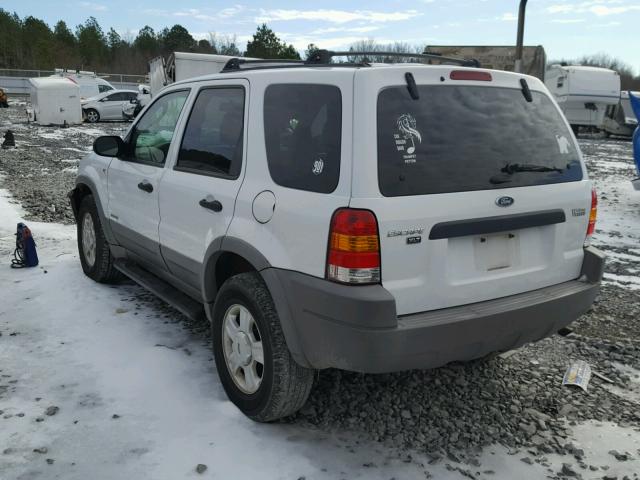 1FMYU03152KB37479 - 2002 FORD ESCAPE XLT WHITE photo 3