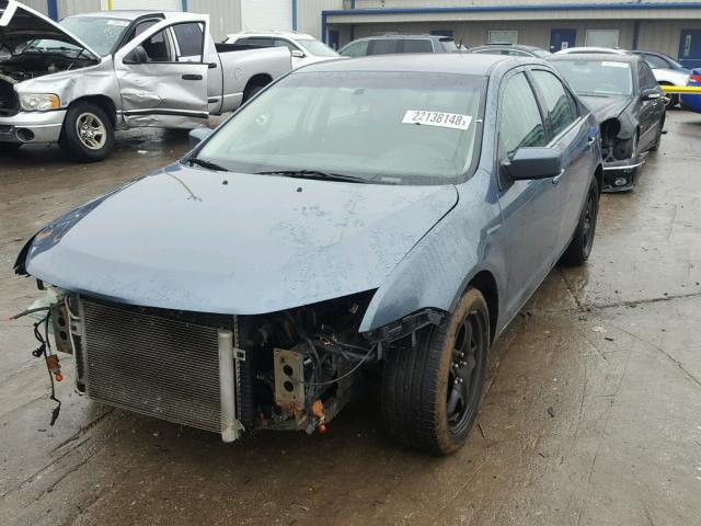 3FAHP0HA6BR283458 - 2011 FORD FUSION SE BLUE photo 2