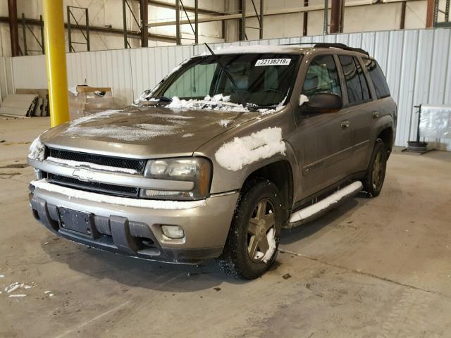 1GNDT13SX22417152 - 2002 CHEVROLET TRAILBLAZE BEIGE photo 2