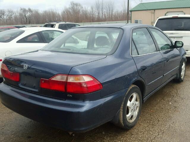 1HGCG565XYA120713 - 2000 HONDA ACCORD EX BLUE photo 4