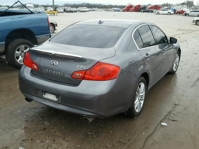 JN1CV6AR1CM670011 - 2012 INFINITI G37 GRAY photo 4