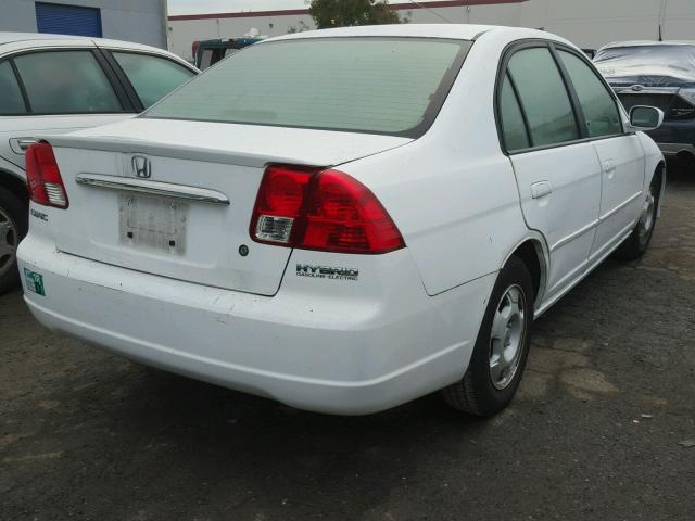 JHMES95603S008429 - 2003 HONDA CIVIC HYBR WHITE photo 4