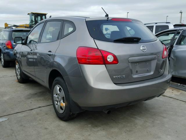 JN8AS58V78W126848 - 2008 NISSAN ROGUE S GRAY photo 3