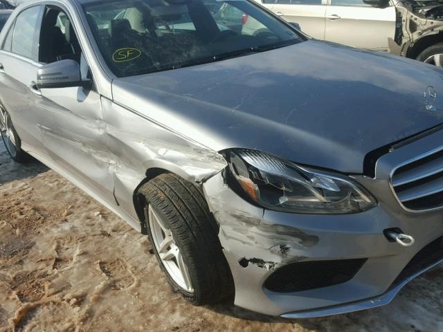 WDDHF8JB6EA896845 - 2014 MERCEDES-BENZ E 350 4MAT GRAY photo 9