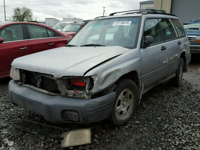 JF1SF63532H726396 - 2002 SUBARU FORESTER L SILVER photo 2