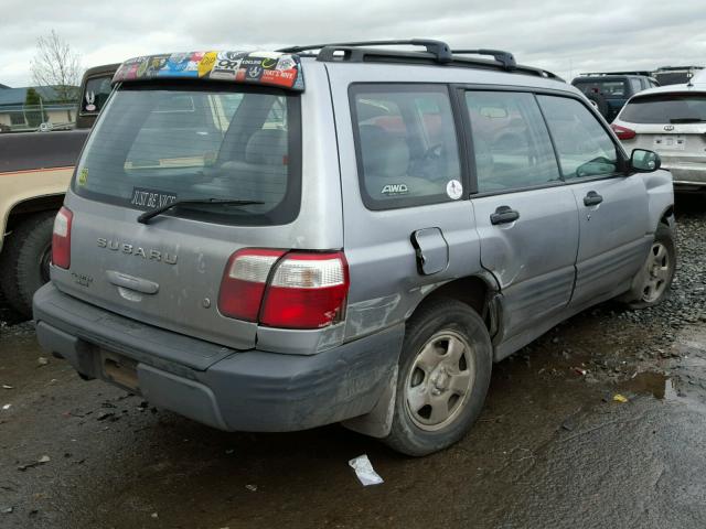 JF1SF63532H726396 - 2002 SUBARU FORESTER L SILVER photo 4