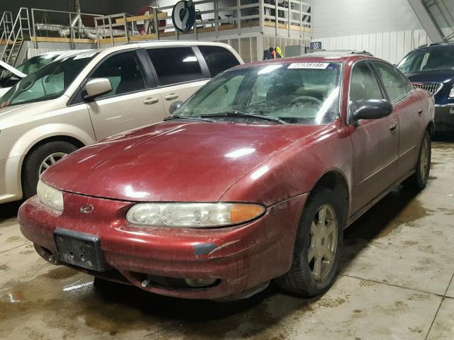 1G3NF52E13C313104 - 2003 OLDSMOBILE ALERO GLS 栗色 照片 2