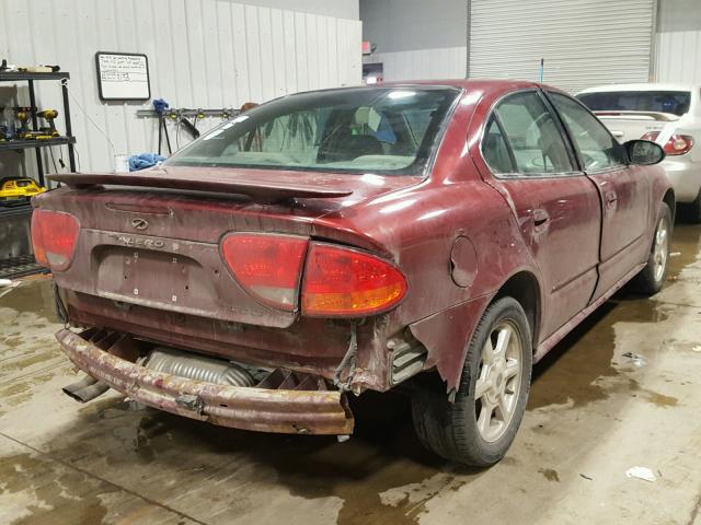1G3NF52E13C313104 - 2003 OLDSMOBILE ALERO GLS 栗色 照片 4