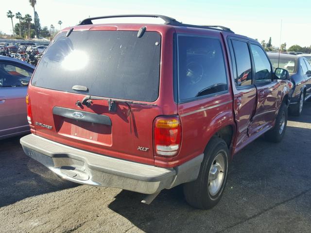 1FMZU32E7WZB22179 - 1998 FORD EXPLORER RED photo 4