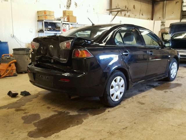 JA32U1FU0BU013516 - 2011 MITSUBISHI LANCER DE BLACK photo 4