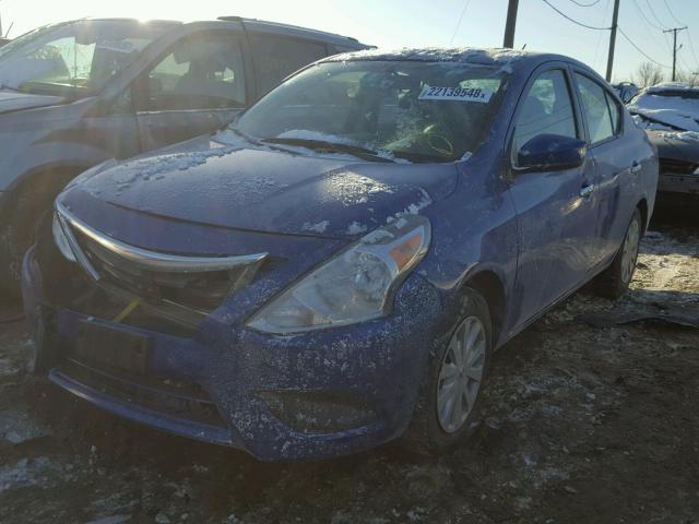 3N1CN7AP4GL867792 - 2016 NISSAN VERSA S BLUE photo 2