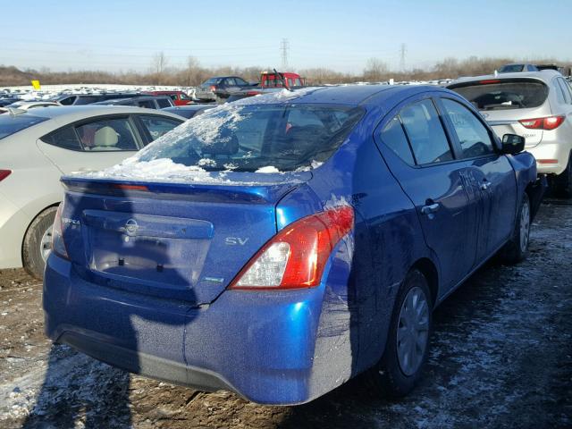 3N1CN7AP4GL867792 - 2016 NISSAN VERSA S BLUE photo 4