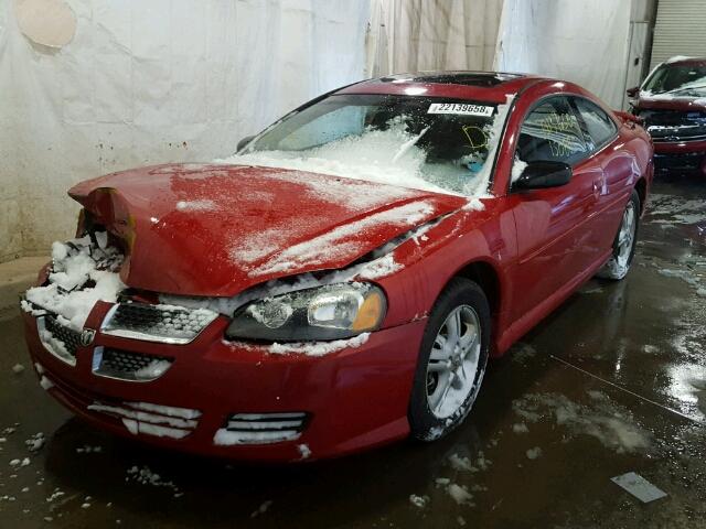 4B3AG42G14E132999 - 2004 DODGE STRATUS SX RED photo 2