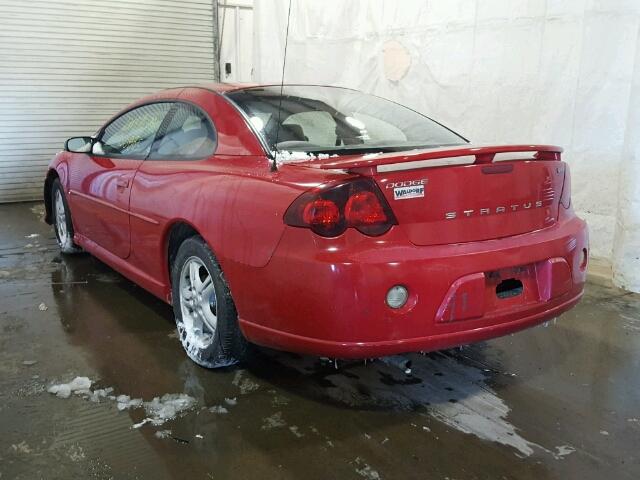 4B3AG42G14E132999 - 2004 DODGE STRATUS SX RED photo 3