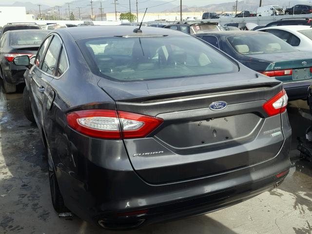 3FA6P0K90FR153994 - 2015 FORD FUSION TIT GRAY photo 3