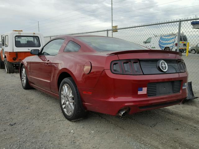 1ZVBP8AM5E5321849 - 2014 FORD MUSTANG RED photo 3