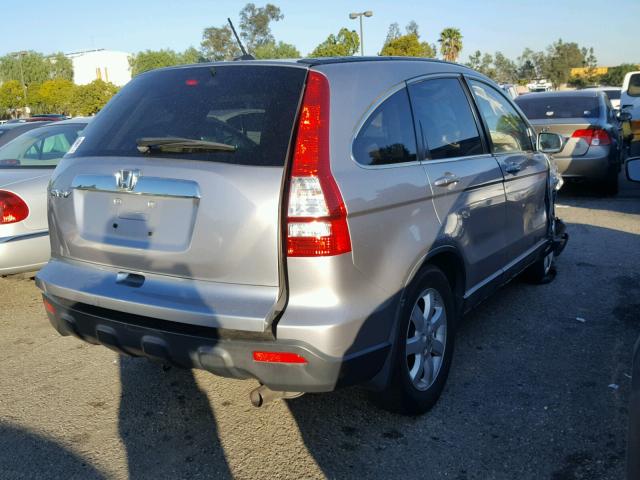 JHLRE38707C075403 - 2007 HONDA CR-V EXL SILVER photo 4