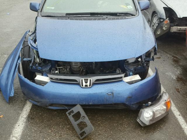 2HGFG12678H561236 - 2008 HONDA CIVIC LX BLUE photo 9