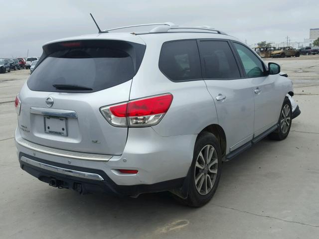 5N1AR2MN1EC601933 - 2014 NISSAN PATHFINDER SILVER photo 4