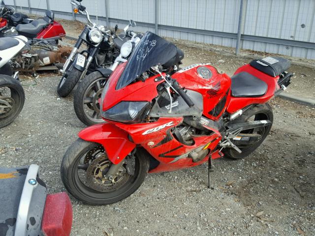 JH2PC35082M302249 - 2002 HONDA CBR600 F4 RED photo 2