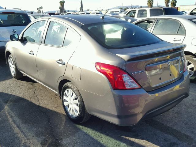 3N1CN7AP0GL894830 - 2016 NISSAN VERSA S GRAY photo 3