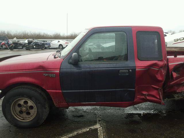 1FTCR14X4RPC36431 - 1994 FORD RANGER SUP RED photo 10