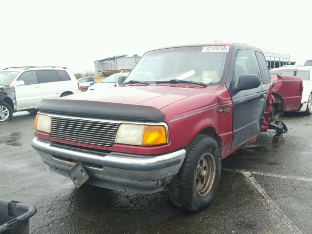 1FTCR14X4RPC36431 - 1994 FORD RANGER SUP RED photo 2