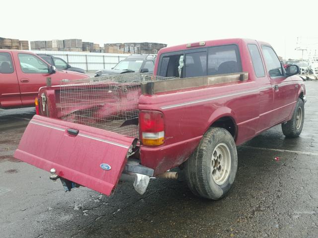 1FTCR14X4RPC36431 - 1994 FORD RANGER SUP RED photo 4