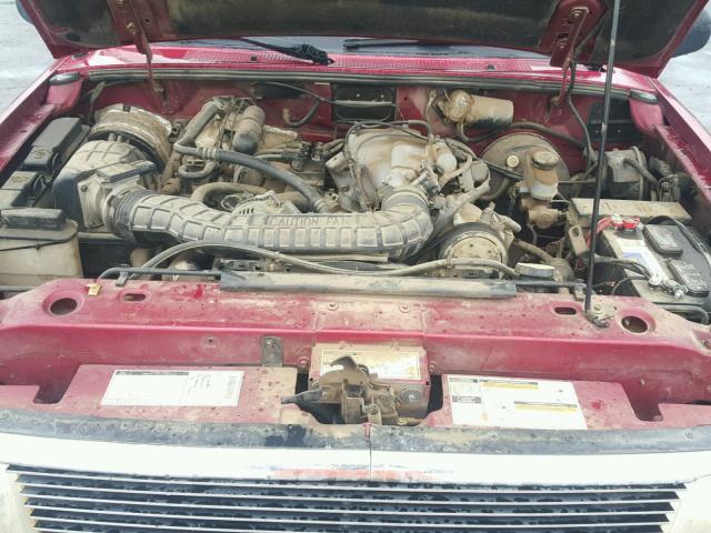 1FTCR14X4RPC36431 - 1994 FORD RANGER SUP RED photo 7