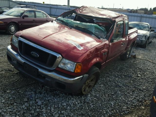 1FTZR15E24PA67879 - 2004 FORD RANGER SUP MAROON photo 2