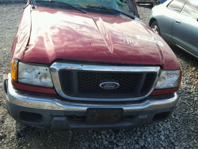 1FTZR15E24PA67879 - 2004 FORD RANGER SUP MAROON photo 7