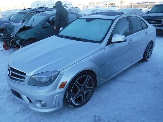 WDDGF77X49F200050 - 2009 MERCEDES-BENZ C 63 AMG SILVER photo 2