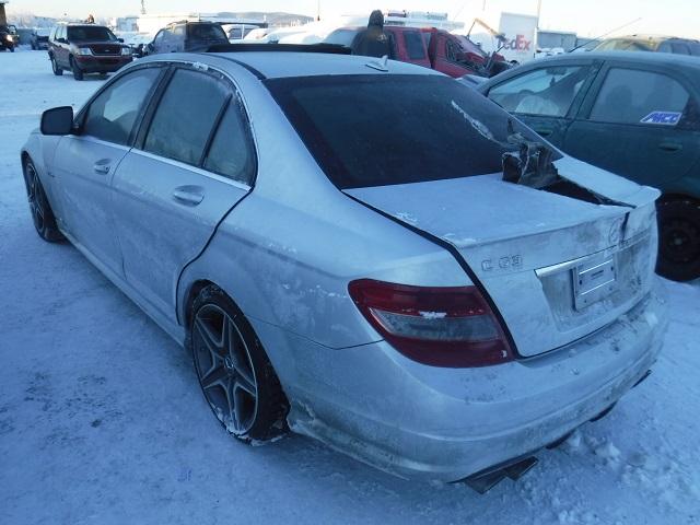 WDDGF77X49F200050 - 2009 MERCEDES-BENZ C 63 AMG SILVER photo 3