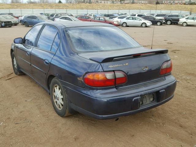 1G1NE52M4X6256095 - 1999 CHEVROLET MALIBU LS BLUE photo 3