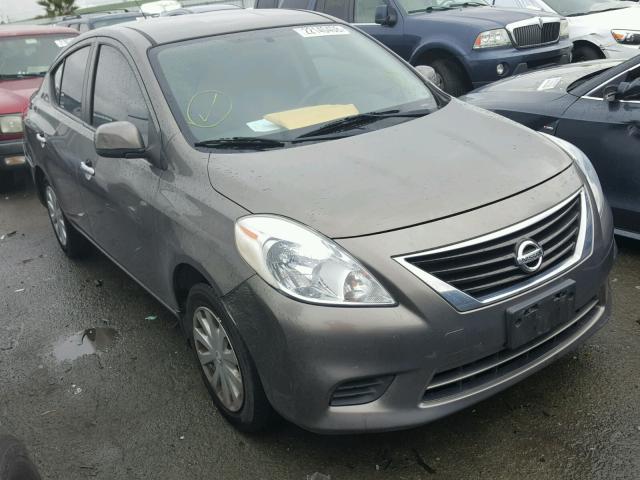 3N1CN7AP9CL894447 - 2012 NISSAN VERSA S GRAY photo 1