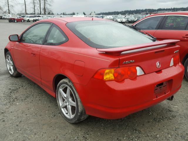 JH4DC53034S008166 - 2004 ACURA RSX TYPE-S RED photo 3