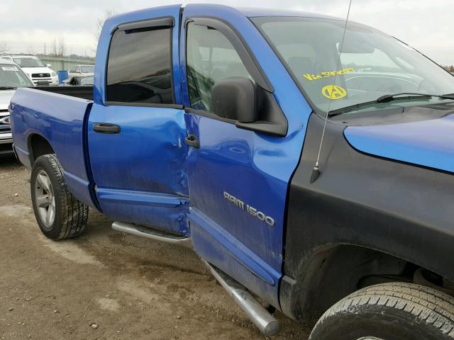 1D7HU18297J549077 - 2007 DODGE RAM 1500 S BLUE photo 9