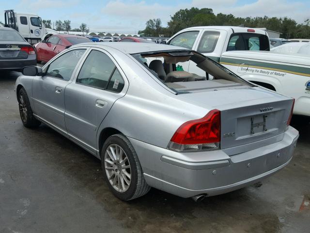 YV1RS592982688447 - 2008 VOLVO S60 2.5T SILVER photo 3