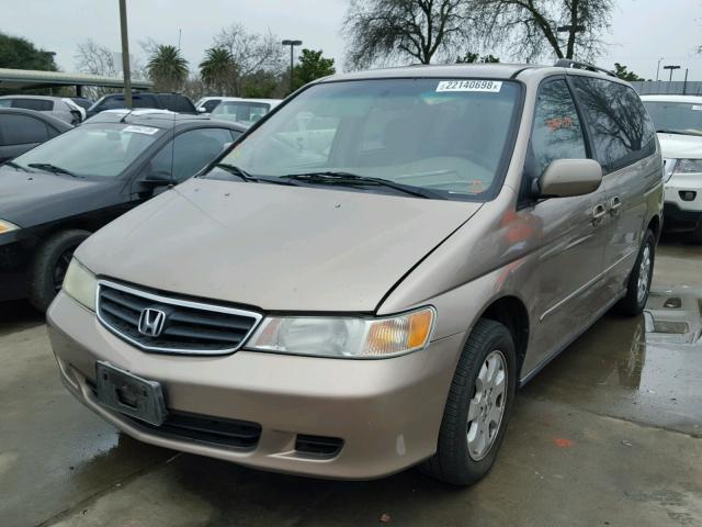 5FNRL18804B092877 - 2004 HONDA ODYSSEY EX GOLD photo 2