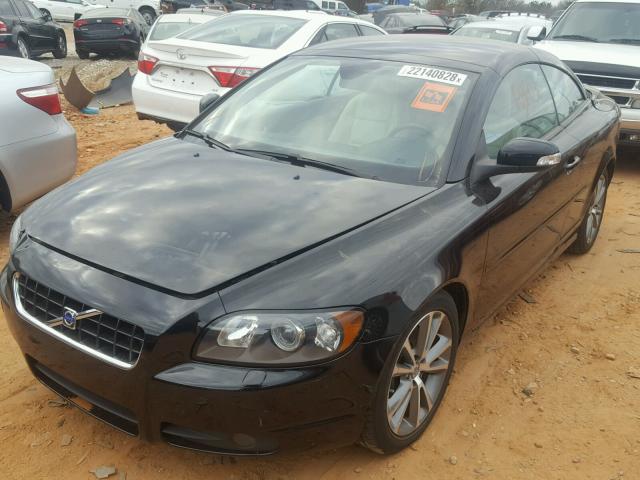 YV1MC67239J071486 - 2009 VOLVO C70 T5 BLACK photo 2