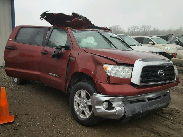 5TBDV54168S522412 - 2008 TOYOTA TUNDRA CRE MAROON photo 1