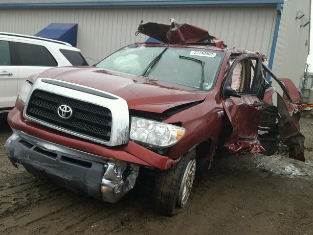 5TBDV54168S522412 - 2008 TOYOTA TUNDRA CRE MAROON photo 2