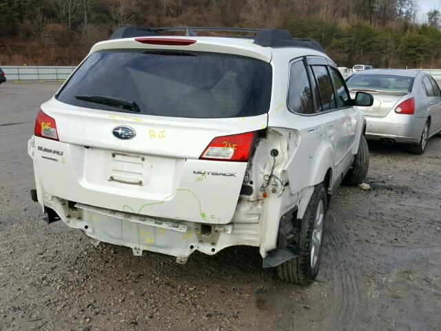 4S4BRCLC7C3269441 - 2012 SUBARU OUTBACK 2. WHITE photo 4