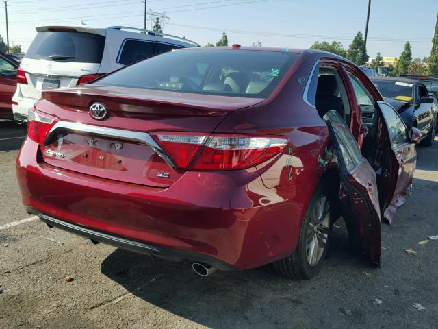 4T1BF1FK1GU581481 - 2016 TOYOTA CAMRY LE RED photo 4